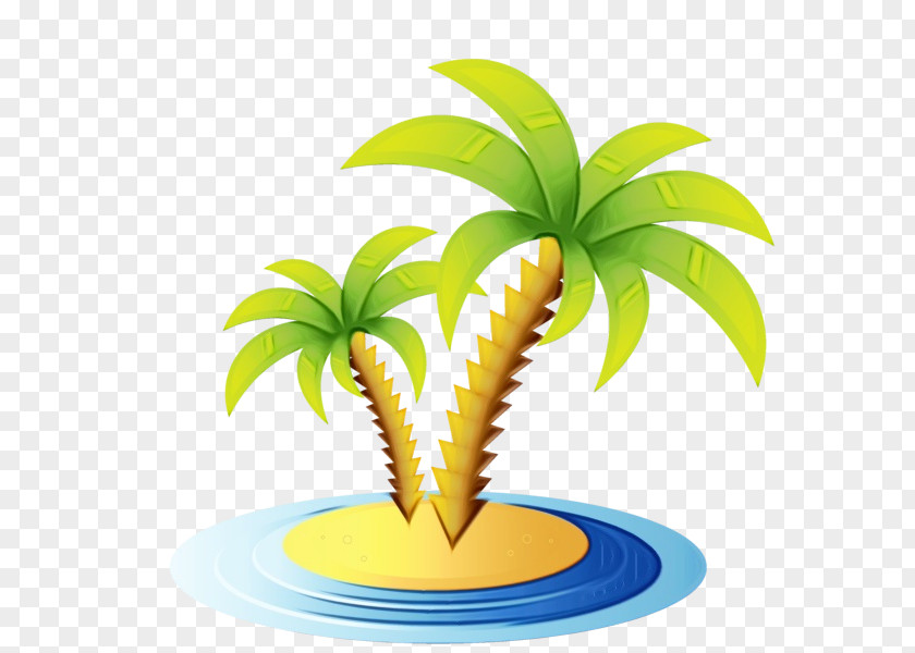 Ananas Flowerpot Palm Tree Drawing PNG