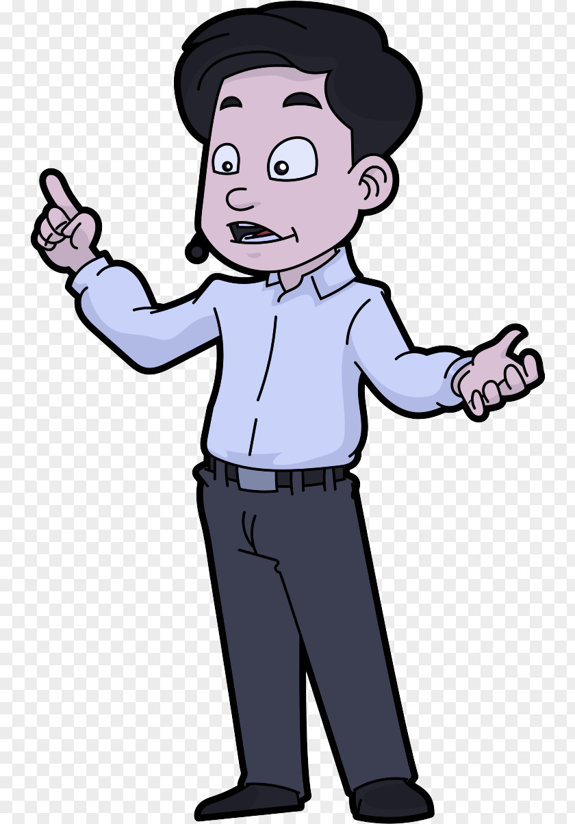 Cartoon Finger Gesture Thumb Pleased PNG