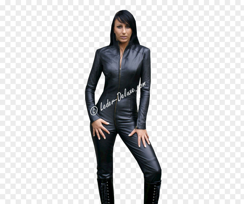 Jacket Leather Clothing Catsuit Vêtement En Cuir PNG