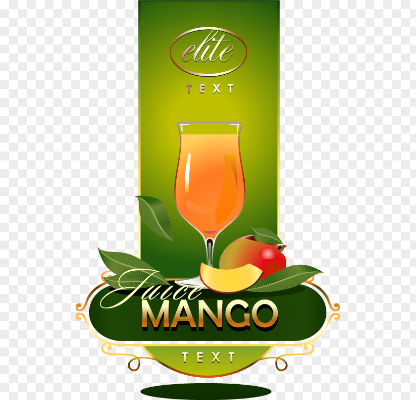 Mango Juice Label Vector Material Downloaded, Orange Frutti Di Bosco PNG