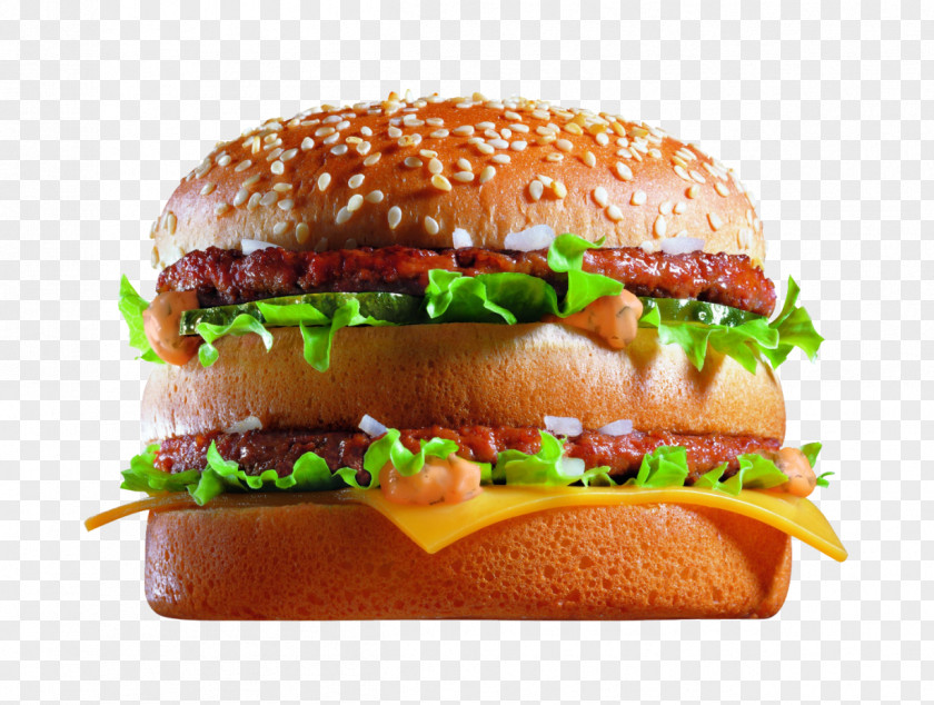 Mc Donalds Hamburger McDonald's Big Mac Fast Food Veggie Burger Junk PNG