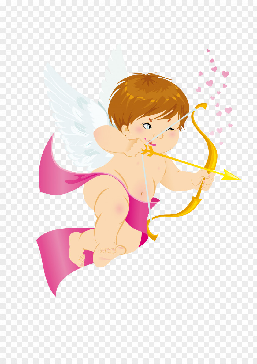 Cartoon Cupid Cherub Angel Clip Art PNG