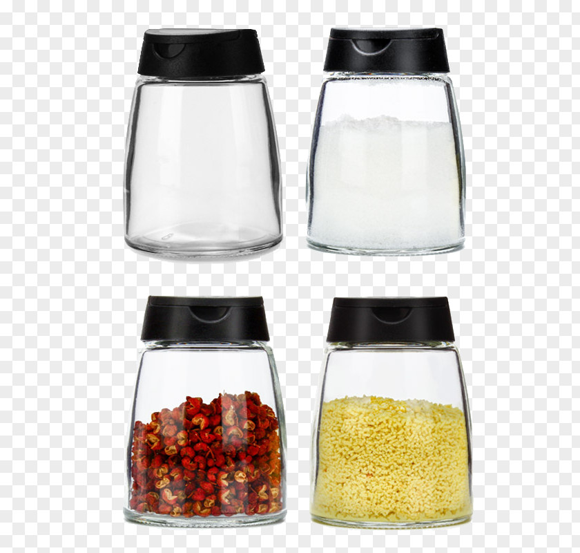 Glass Vials In The Seasoning Powder Condiment Bottle Black Pepper Spice PNG