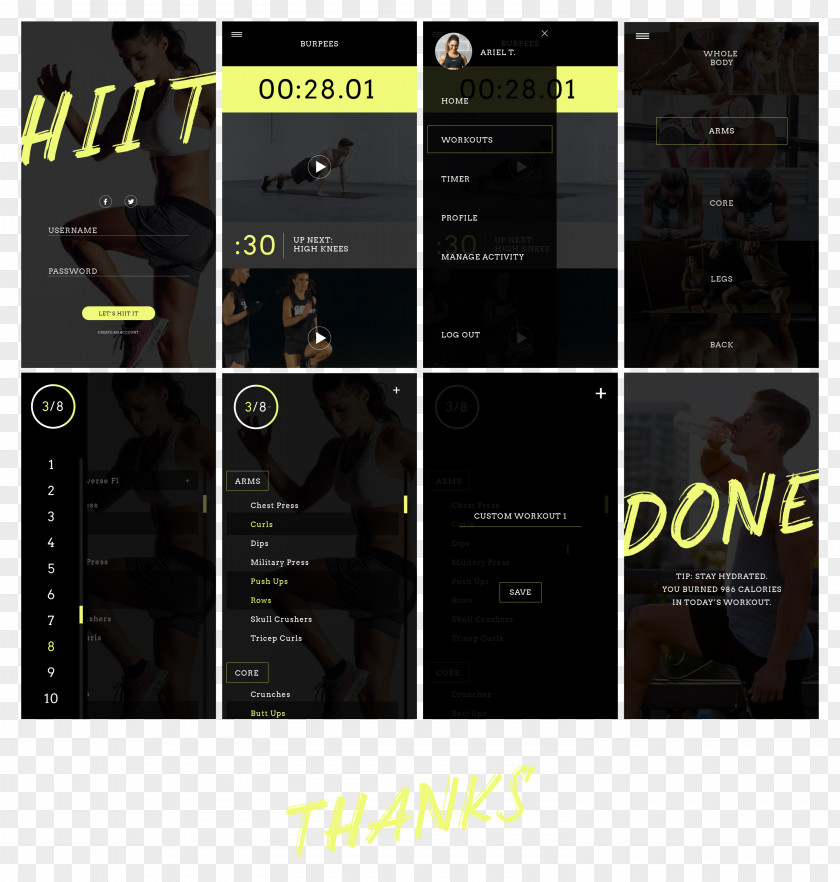 Hiit Brand Font PNG