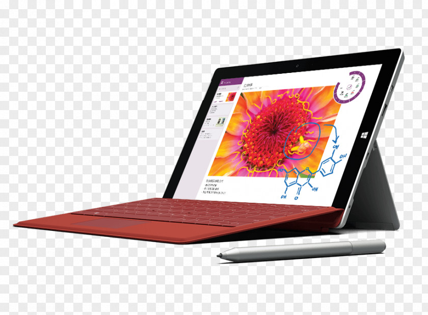 Microsoft Surface Pro 3 Intel Atom ClearType PNG