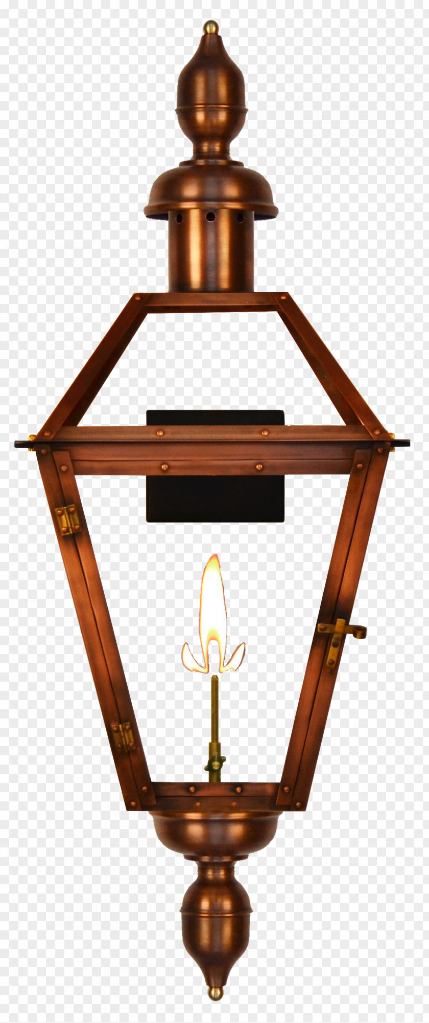 Street Lamp Gas Lighting Coppersmith Lantern Natural PNG