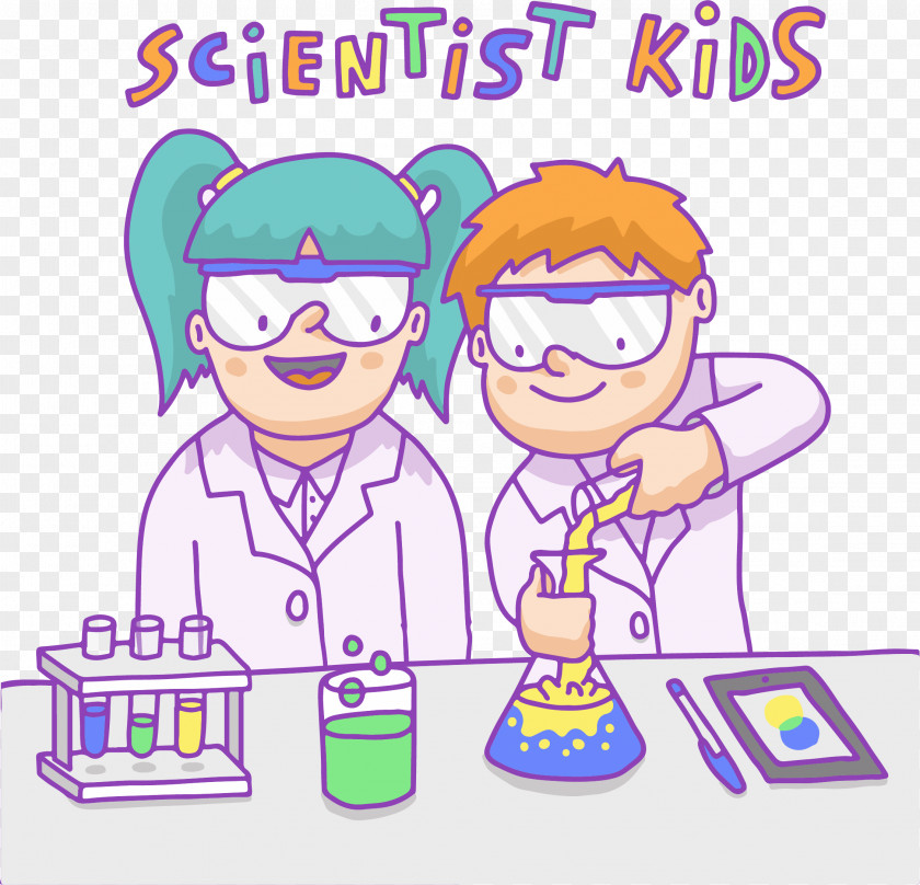 Vector Color Scientist Komxe1rom Euclidean Child PNG