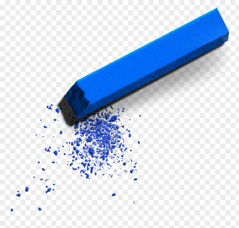 Blue Chalk School Supplies Clip Art PNG