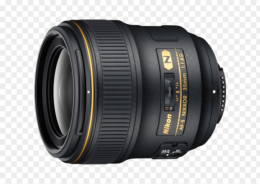 Camera Lens Nikon AF-S NIKKOR 28mm F/1.4E ED Wide-angle DX Nikkor 35mm F/1.8G PNG