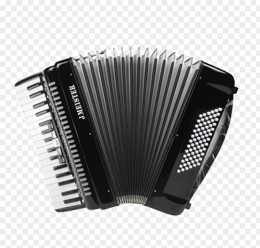 Imported Black Accordion Piano Musical Instrument Keyboard Diatonic Button PNG