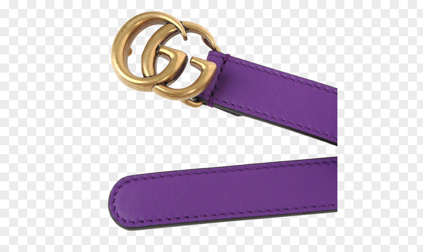 Ms. GUCCI Gucci Leather Belt Purple PNG
