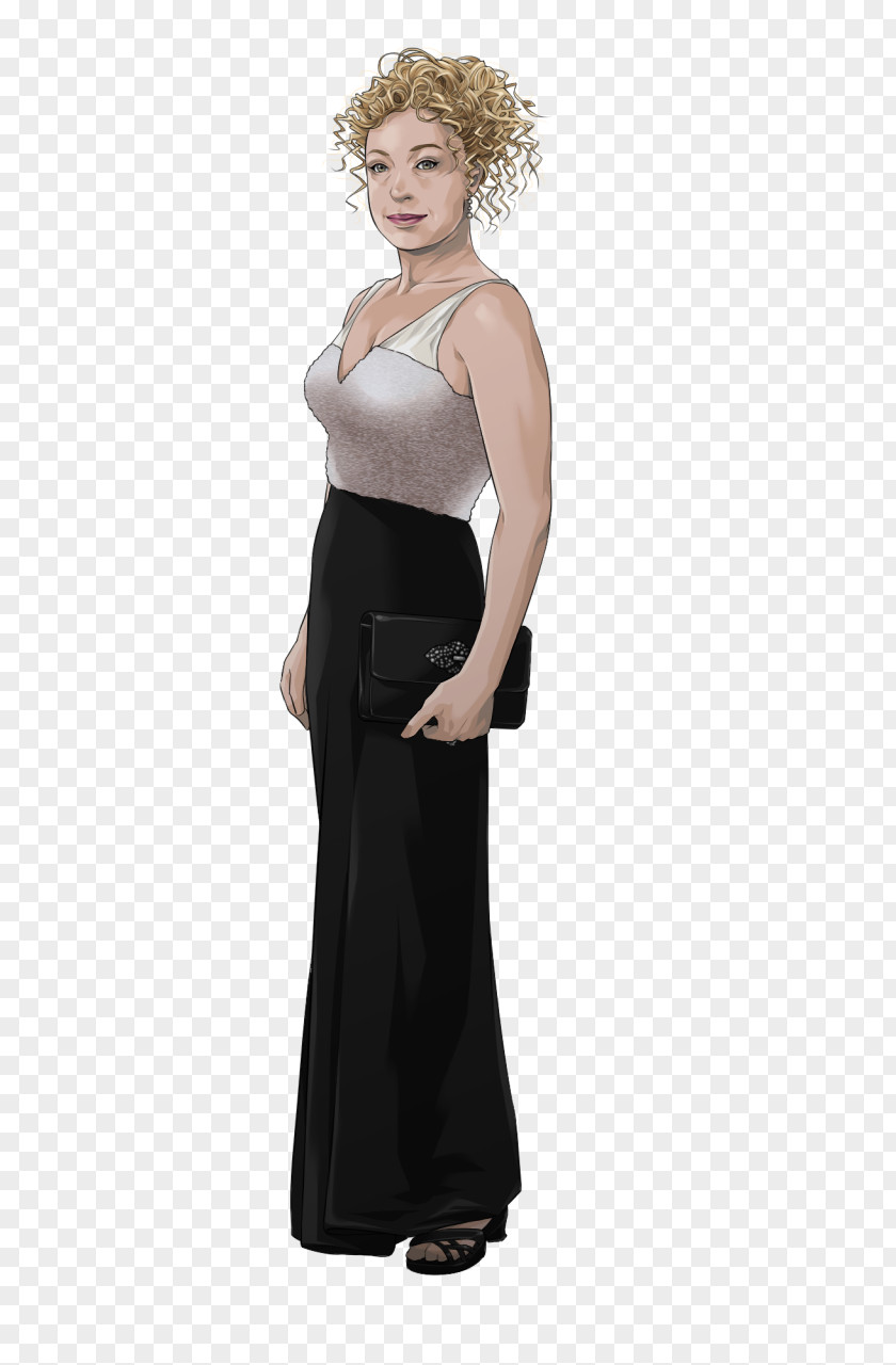 River Song Gown Waist Cocktail Dress Satin PNG