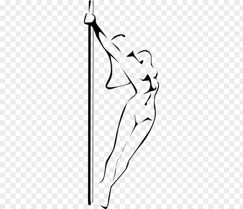 Silhouette Pole Dance PNG