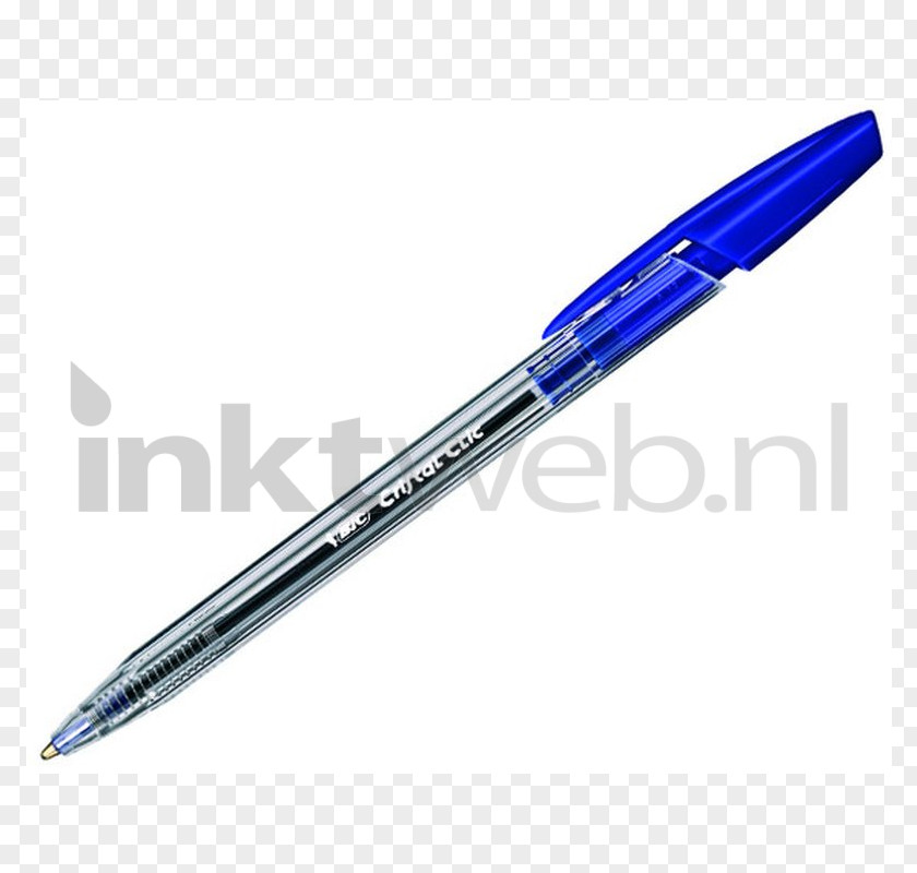 Bic Cristal Toner Cartridge Black Ink Ballpoint Pen PNG