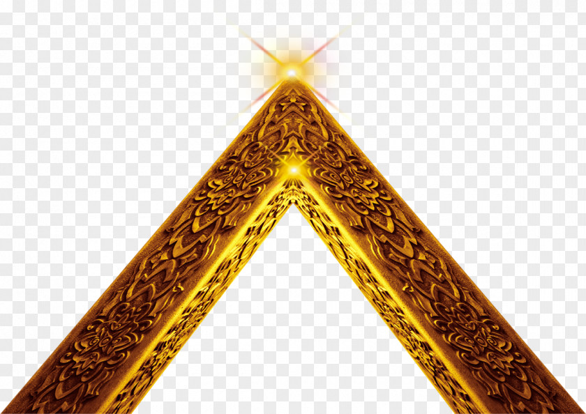 Decorative Pattern Golden Triangle Investment Foreign Exchange Market Motif PNG