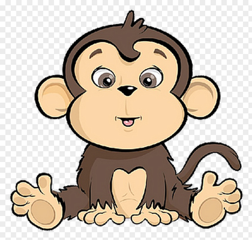Monkey Cartoon Clip Art Baby Monkeys Image PNG