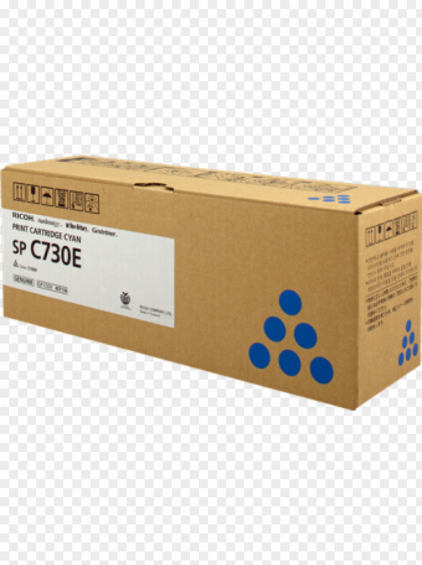 Printer Ricoh Toner Cartridge Cyan PNG