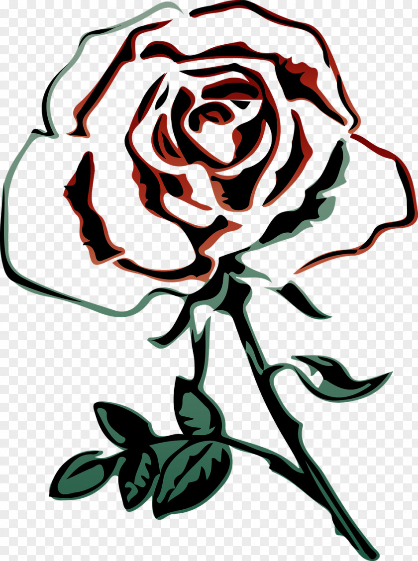 Rose Coloring Book Stock.xchng Image PNG