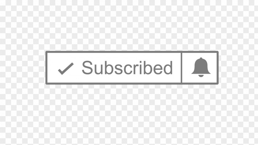 Subscribe Youtube Button Line Brand Logo Angle Font PNG