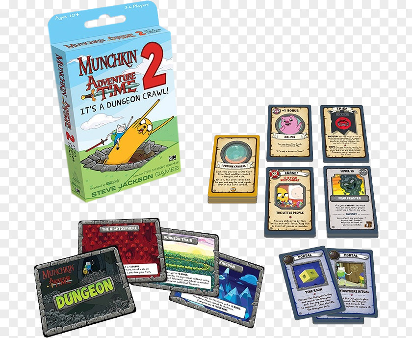 Tabletop Games & Expansions USAopoly Munchkin Adventure Time Munchkin: 2: It's A Dungeon Crawl! PNG