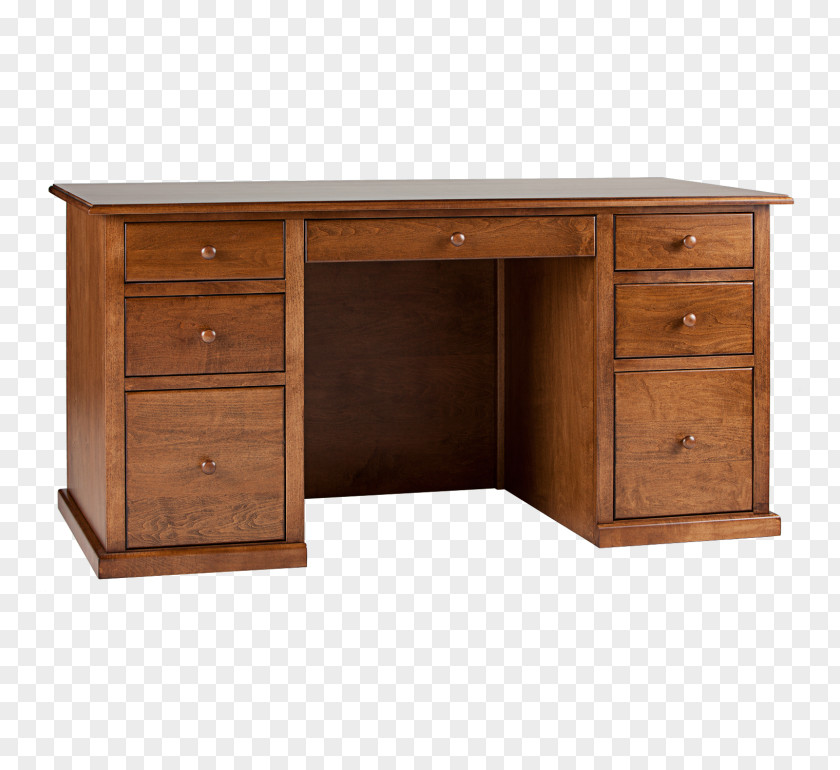 Wood Computer Desk Solid Furniture PNG