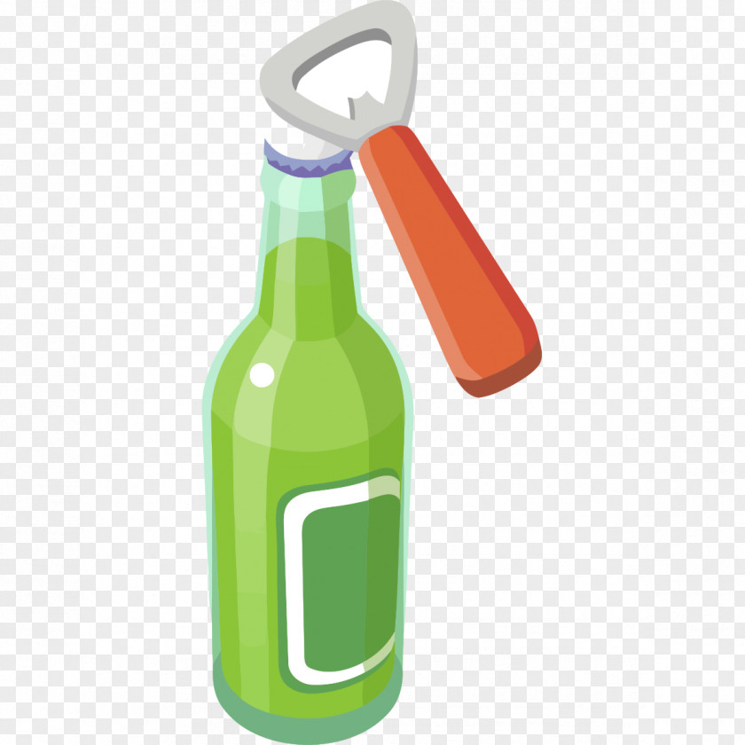 Hand-painted Open Beer Bottle Opener PNG