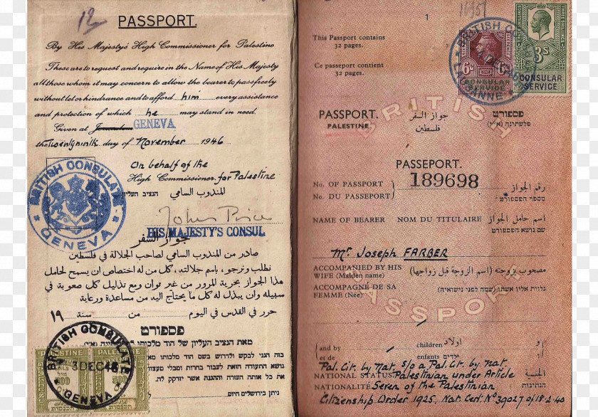 Passport Identity Document Palestinian Authority PNG