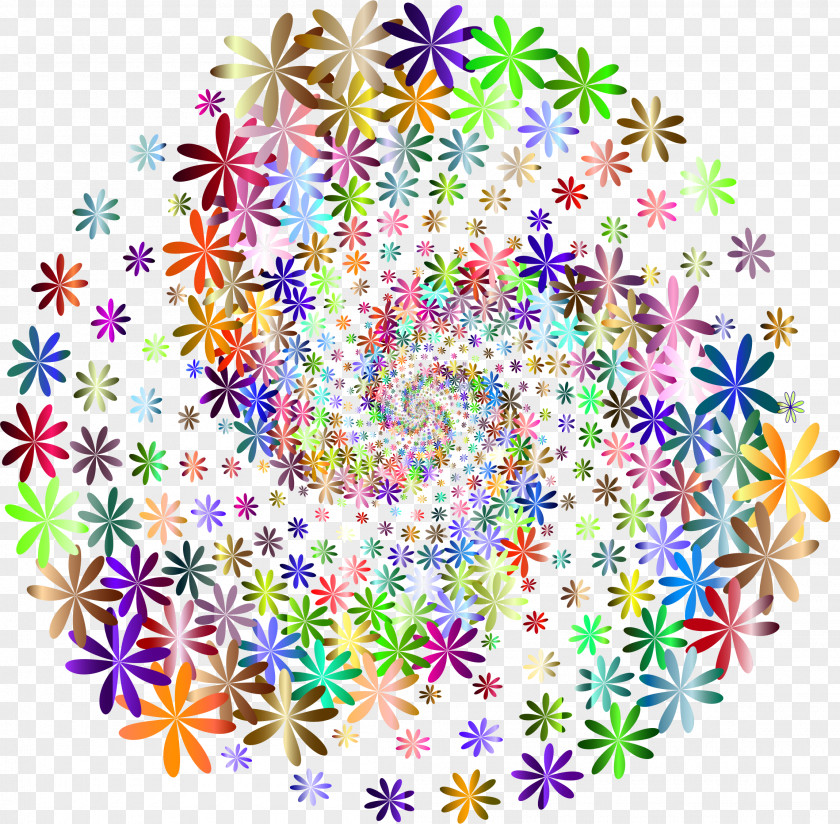 Vortex Flower Floral Design PNG