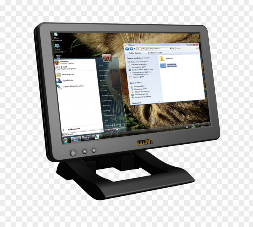 USB Computer Monitors Touchscreen Liquid-crystal Display Output Device VGA Connector PNG