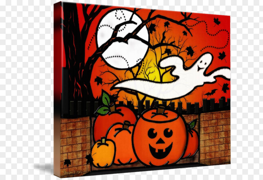 Halloween Pumpkin Cartoon White PNG