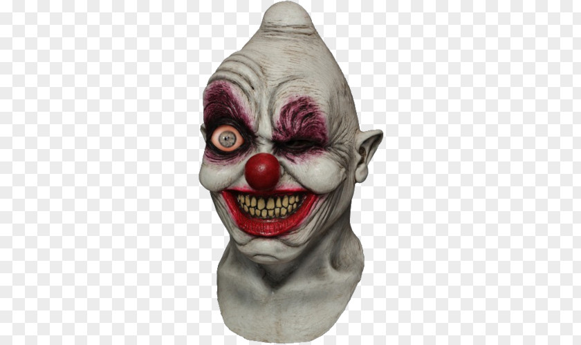 Mask Latex Clown Halloween Costume PNG