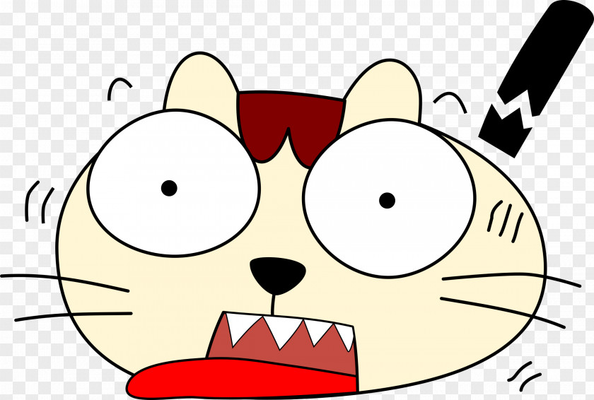 Scared Cat Clip Art PNG