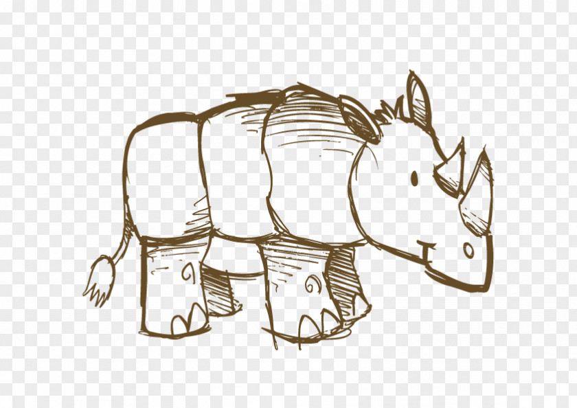 Vector Hippo Hippopotamus Drawing PNG