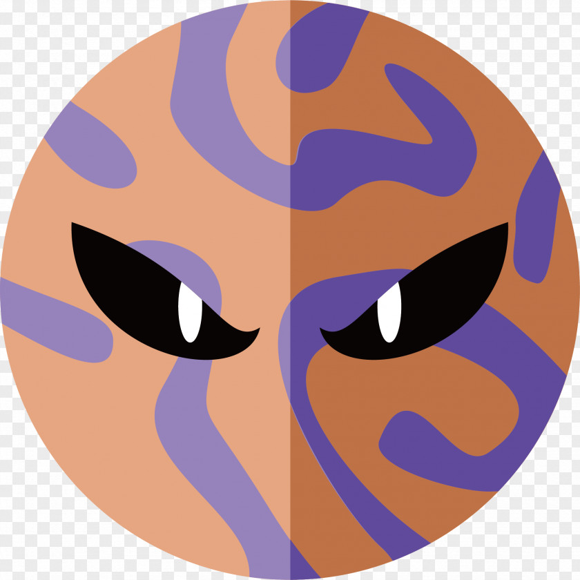 Angry Planet Cartoon Clip Art PNG