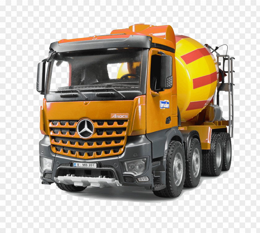 Cement Mercedes-Benz Actros Bruder Arocs Truck PNG