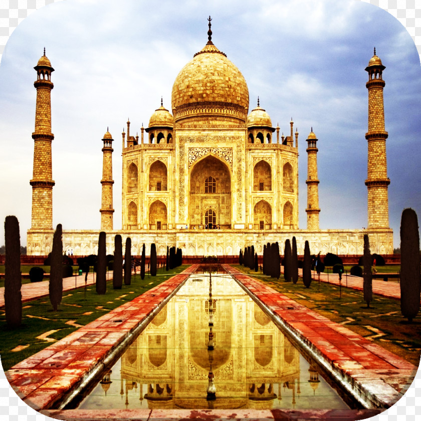 Taj Mahal Fatehpur Sikri New7Wonders Of The World Desktop Wallpaper PNG