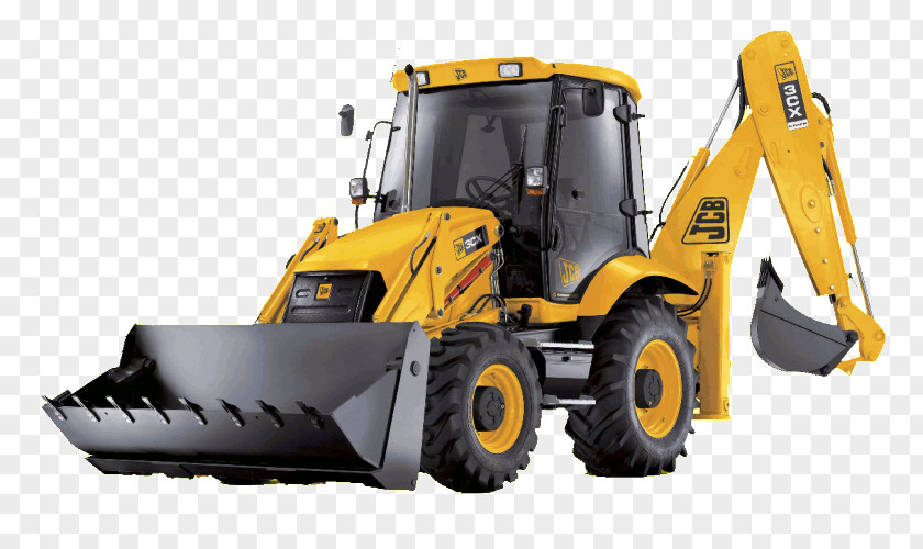 Tractor JCB Backhoe Loader Heavy Machinery PNG