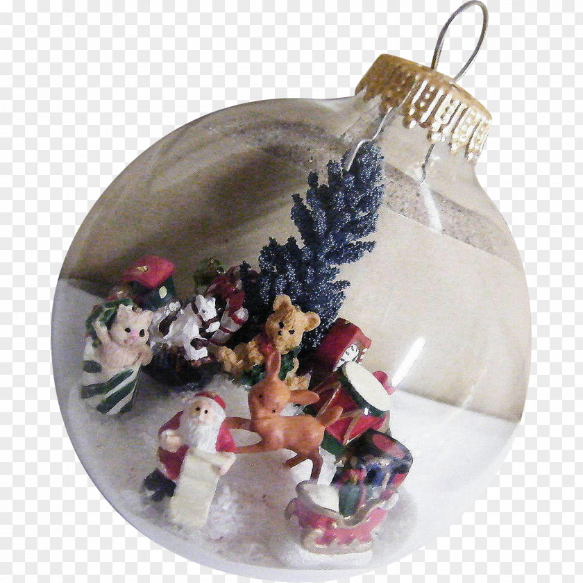 Christmas Ornament Glass Art Folk PNG
