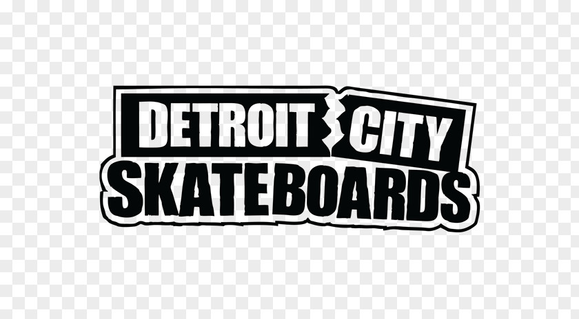 Detroit City Skateboards Logo Graphic Design PNG