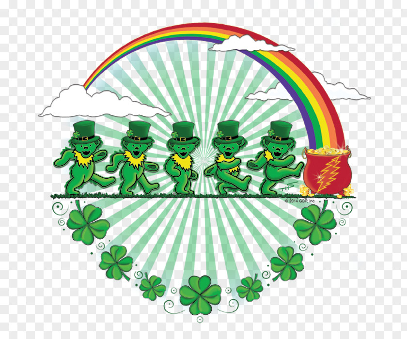Pictures Of Leprechaun Shamrocked Grateful Dead Saint Patrick's Day Steal Your Face Clip Art PNG