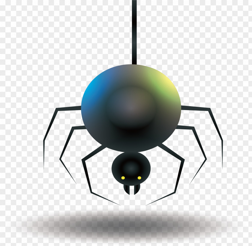 Black Halloween Spider Download PNG