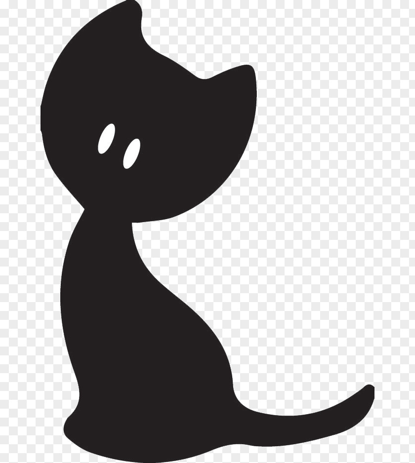 Cat Whiskers Silhouette Kitten Clip Art PNG