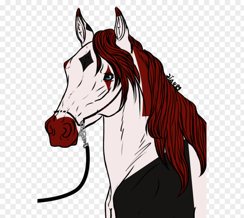 Mustang Mane Pony Halter Clip Art PNG