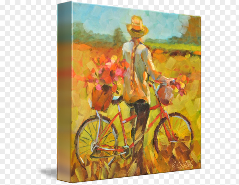 Painting Acrylic Paint Gallery Wrap Canvas Art PNG