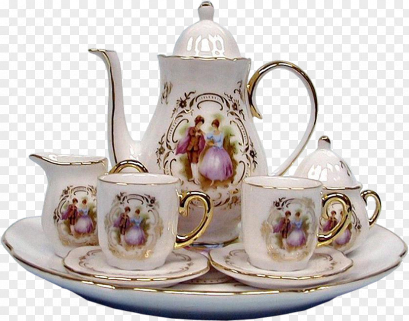 Tableware Set Tea Teacup Earl Grey Scone PNG