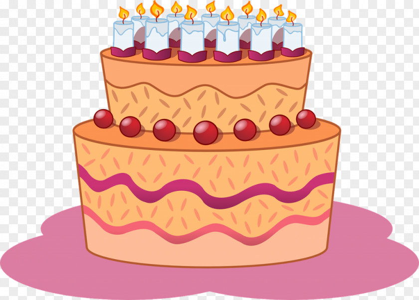 Birthday Cake Torte Clip Art PNG