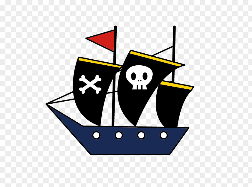 Cartoon Blue Pirate Ship Piracy Clip Art PNG
