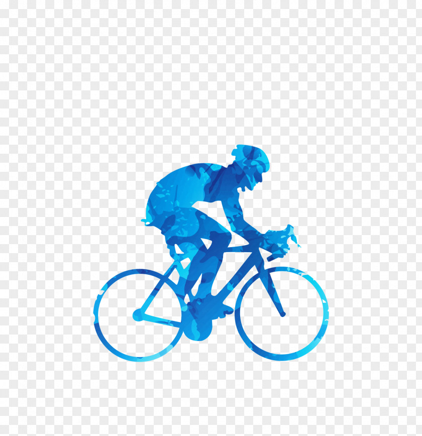 Vector Painted Bike Silhouette Racing Bicycle Cycling PNG
