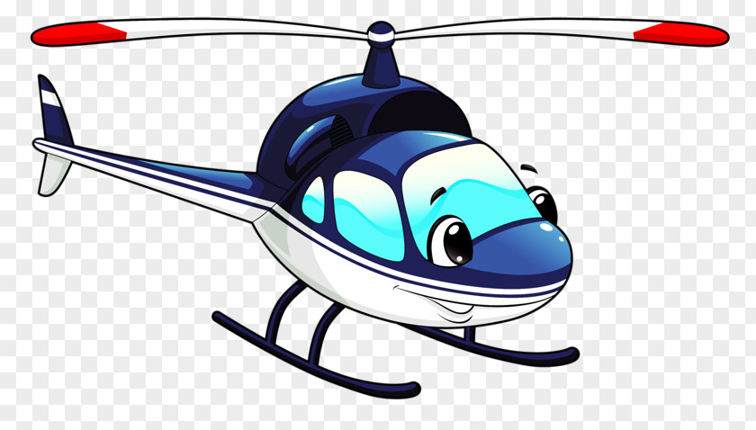 Cartoon Helicopter Airplane PNG