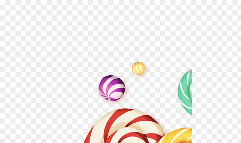 Colored Candy Sugar Spheres PNG